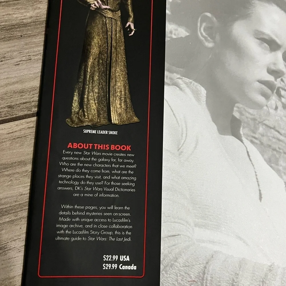 Star Wars The Last Jedi Visual Dictionary - Red and Black